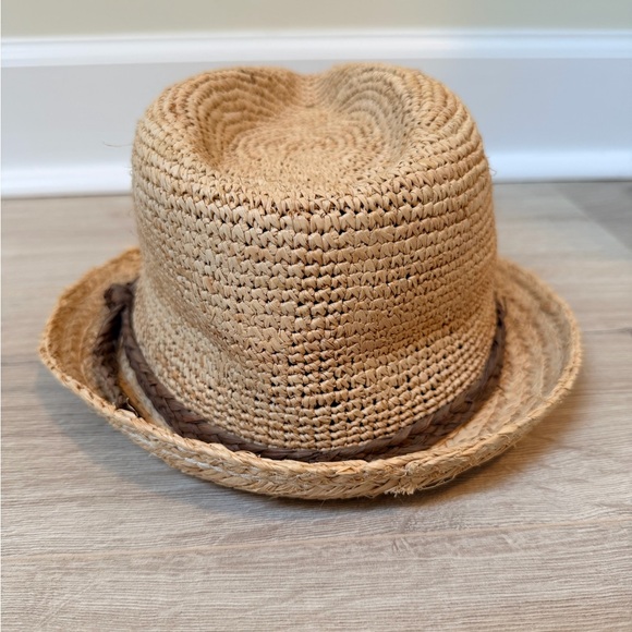 Scala Pronto Raffia Straw Fedora Hat with Braided Band - Picture 5 of 9